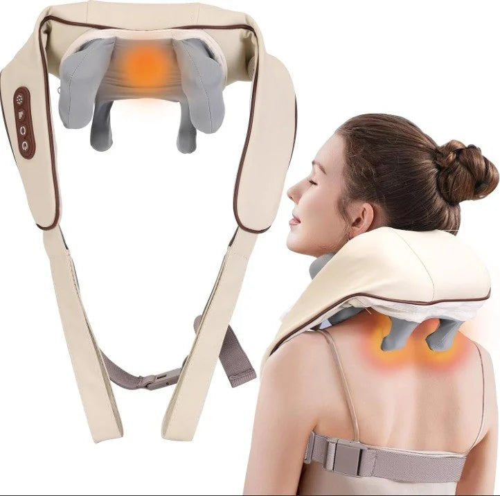 Neck and Back Massager for Cervical Pain Relief with Heating